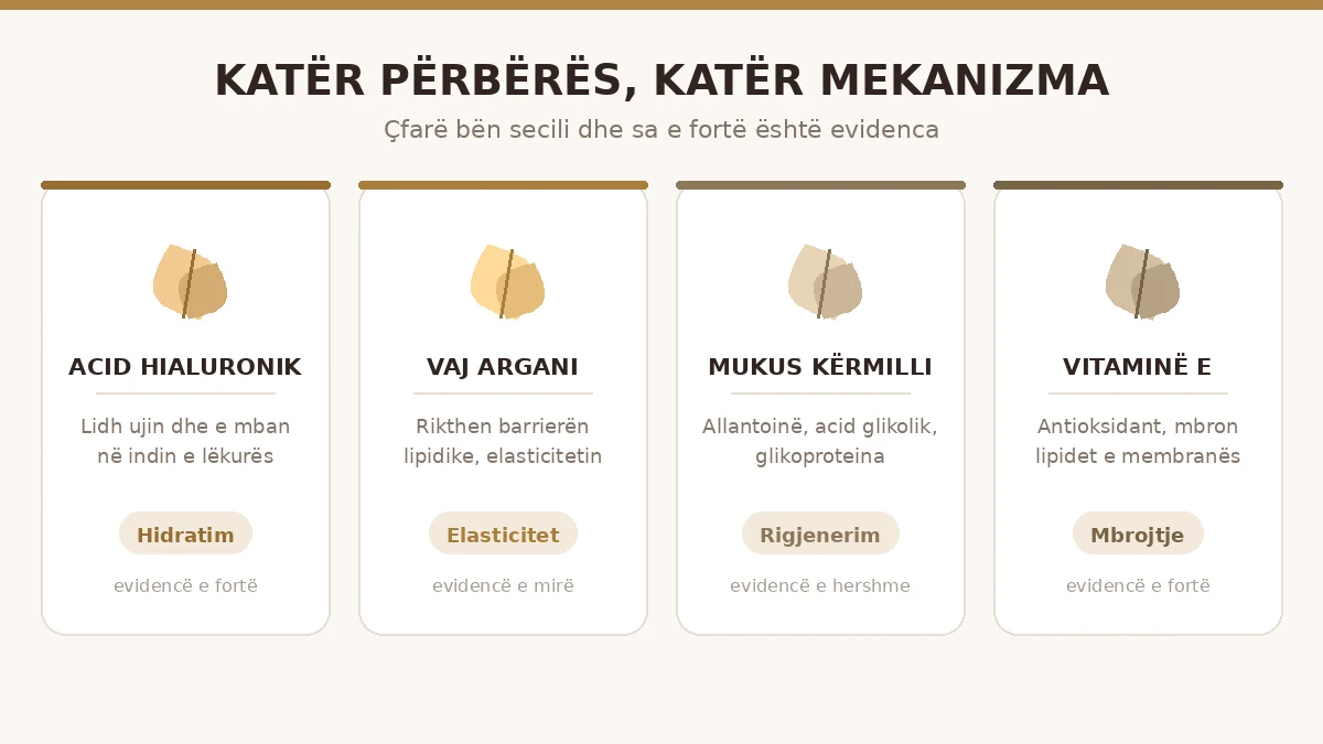 Acid hialuronik vaj argani perberesit